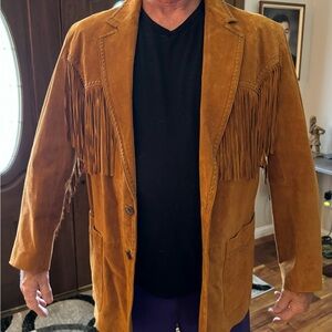 Mens XL (42/44) suede leather jacket